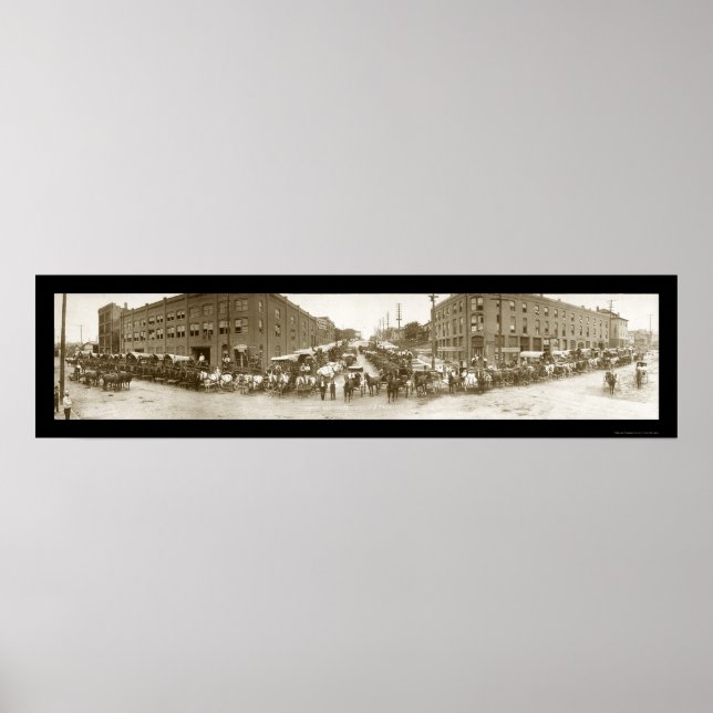 Omaha Merchants Photo 1908 Poster (Framsidan)