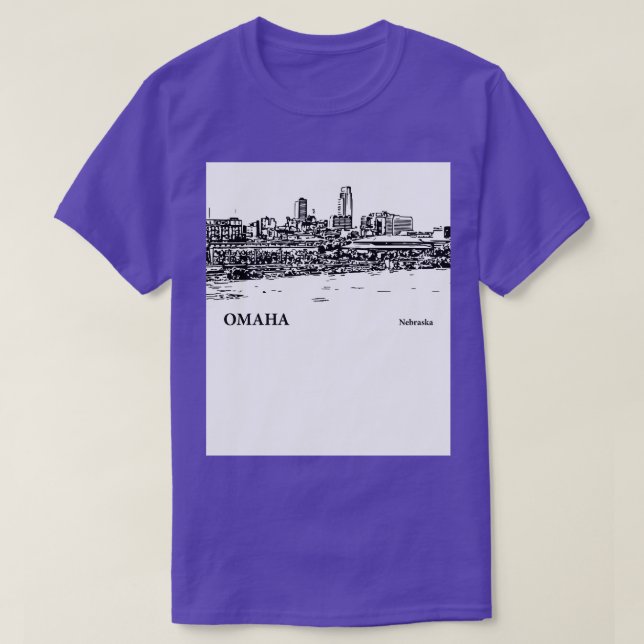 Omaha Nebraska 3 T Shirt (Design framsida)