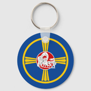Omaha (Nebraska) flagga Keychain Nyckelring