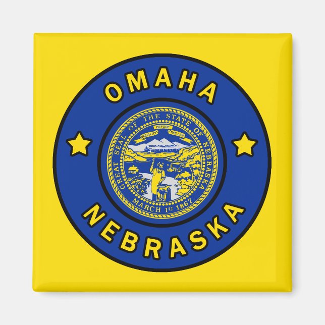 Omaha Nebraska Magnet (Framsidan)