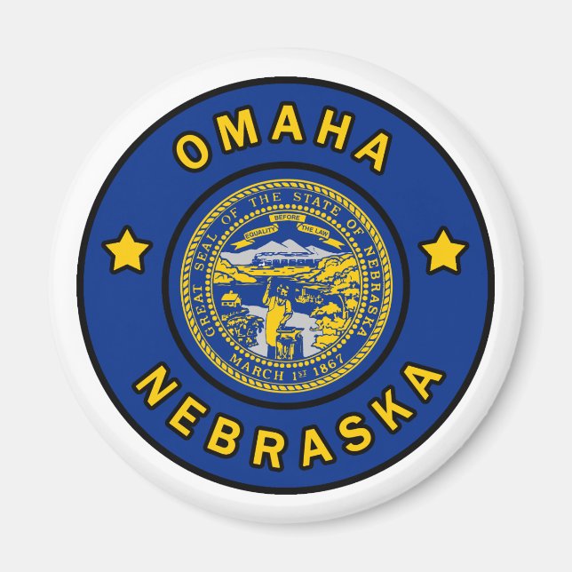 Omaha Nebraska Magnet (Framsidan)