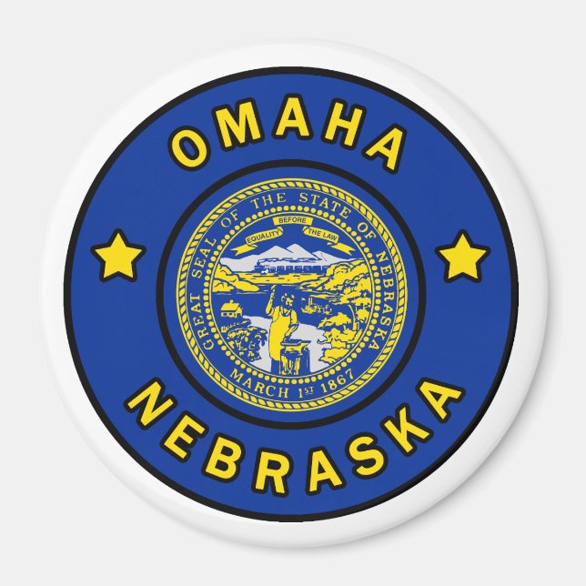 Omaha Nebraska Magnet (Framsidan)