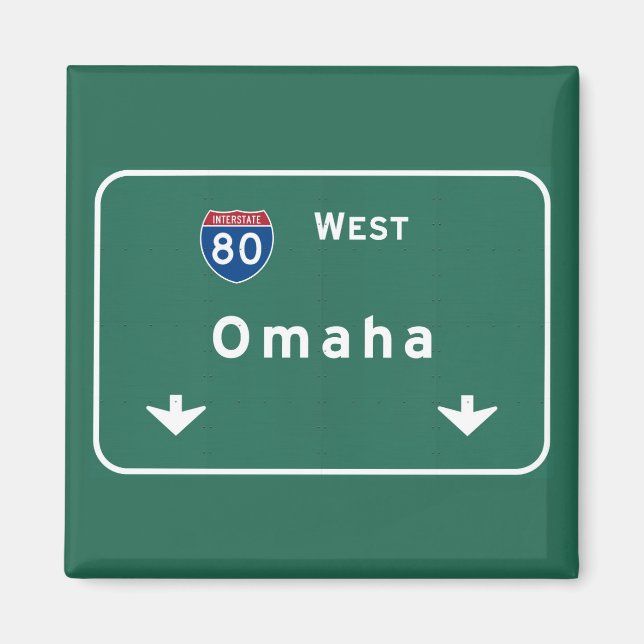 Omaha Nebraska ne Interstate Highway Freeway : Magnet (Framsidan)