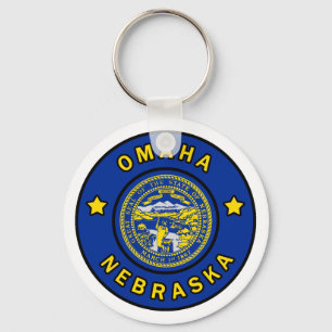 Omaha Nebraska Nyckelring