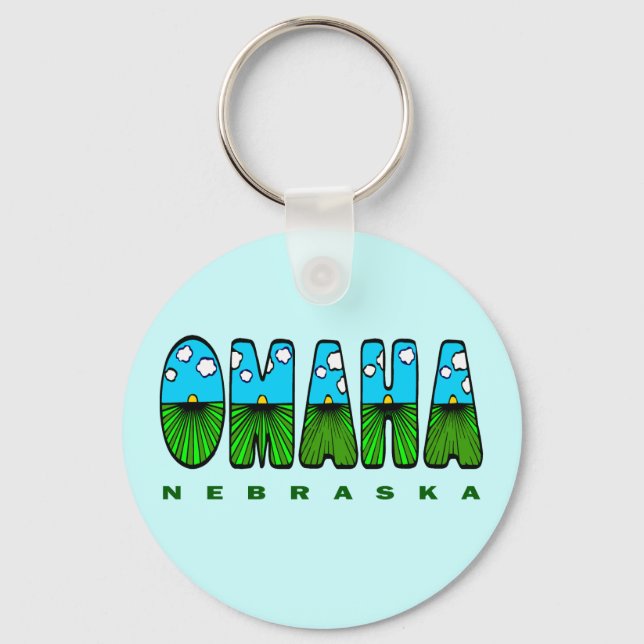 OMAHA NEBRASKA NYCKELRING (Framsida)