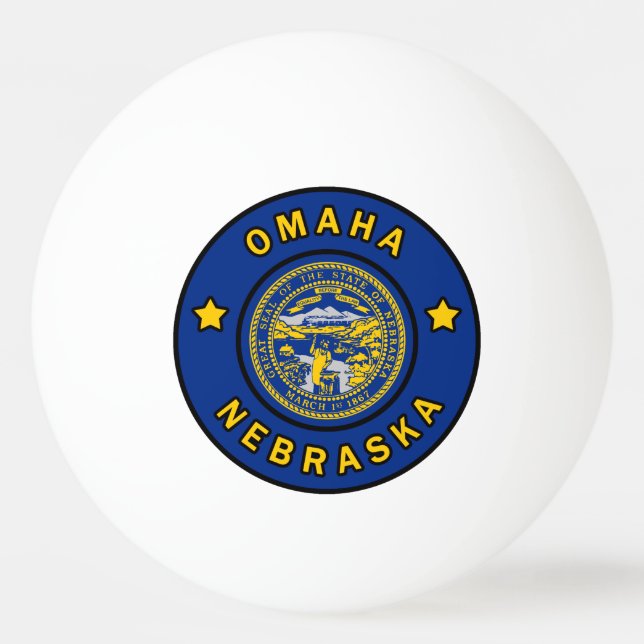 Omaha Nebraska Pingisboll (Framsidan)