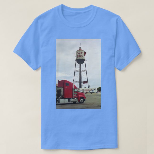 Omaha Nebraska Sapp Brothers Tower T Shirt (Design framsida)