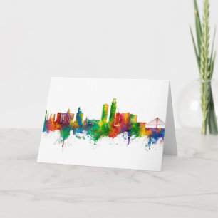 Omaha Nebraska Skyline Kort