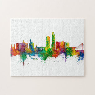 Omaha Nebraska Skyline Pussel