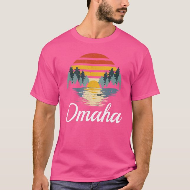 Omaha Nebraska T Shirt (Framsida)