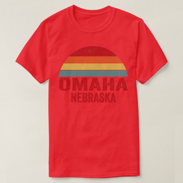Omaha Nebraska T Shirt (Design framsida)