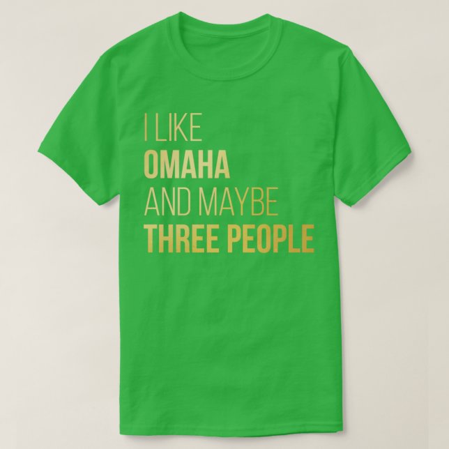 Omaha Nebraska T Shirt (Design framsida)