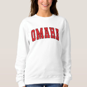 Omaha Nebraska Vintage College Stil Sweatshirt T Shirt
