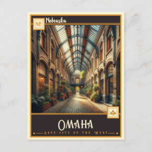 Omaha, Nebraska VINTAGE Vykort