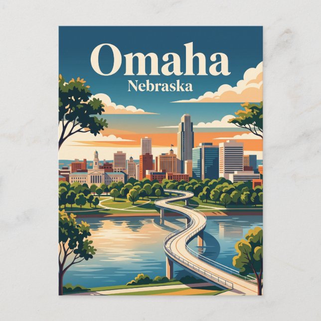 Omaha, Nebraska Vykort (Framsida)