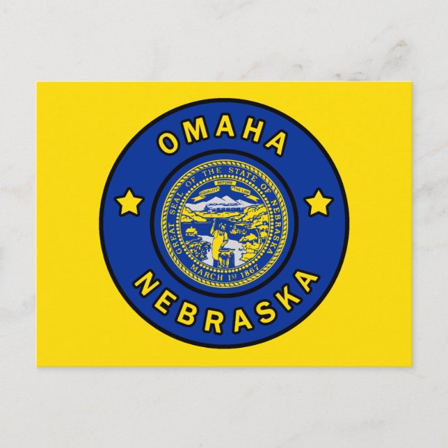 Omaha Nebraska Vykort (Framsida)