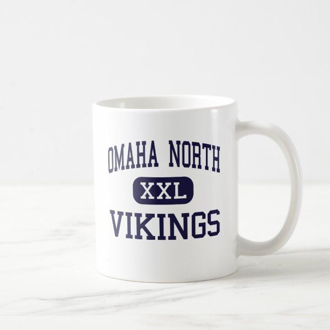Omaha norr - Vikings - kick - Omaha Nebraska Kaffemugg (Höger)