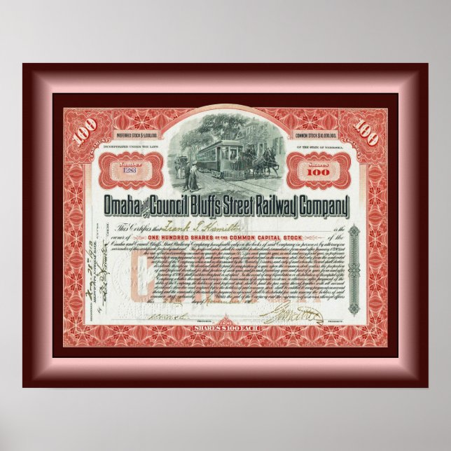 Omaha och Council Bluffs Street Railway ~ Poster (Framsidan)