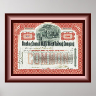 Omaha och Council Bluffs Street Railway ~ Poster