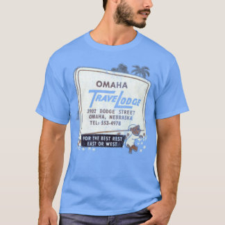 Omaha Travel Lodge Retro Mid Century Aesthetic T Shirt