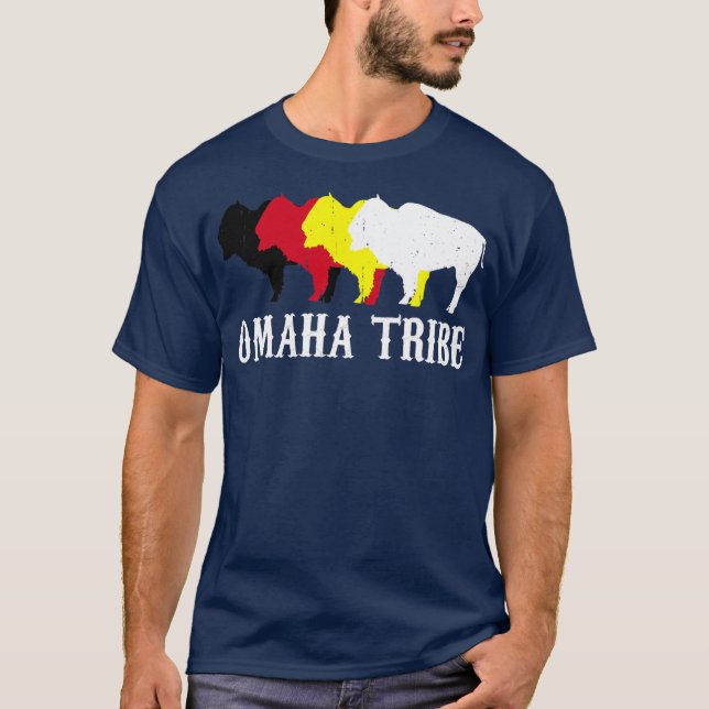Omaha Tribe Sioux Nation Native Indian T Shirt (Framsida)