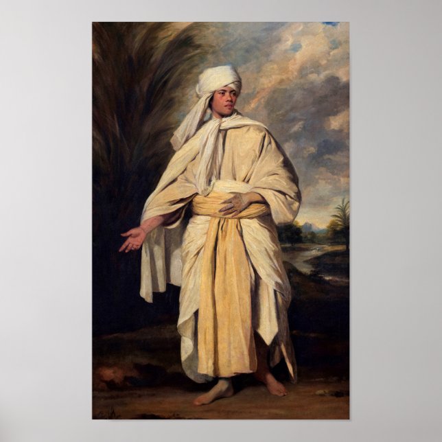 Omai de vänliga öarna av Herr Joshua Reynolds Poster (Framsidan)
