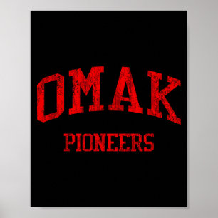 Omak High School Hs Omak Wa Vintage Srts Poster