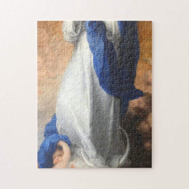 Omakulat av Virgin Mary Murillo Pussel (Vertikal)
