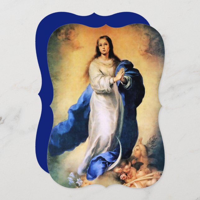 Omakulat Conception Guld med Memorare (Fram/baksida)