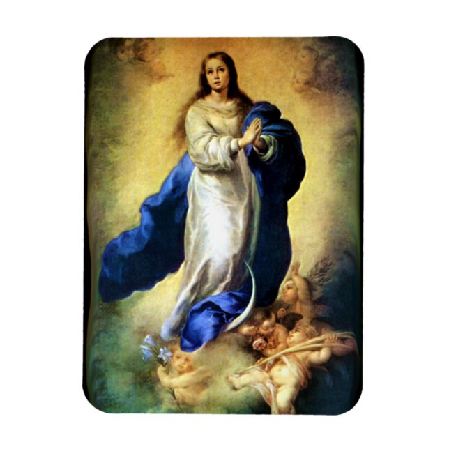 Omakulat Conception of Virgin Mary - Murillo Magnet (Vertikal)