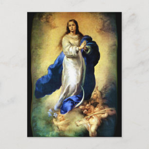 Omakulat Conception of Virgin Mary - Murillo Vykort
