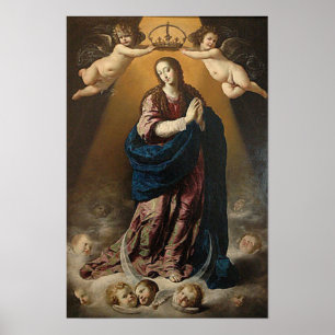 Omakulat Conception Virgin Mary Queen of Heaven Poster