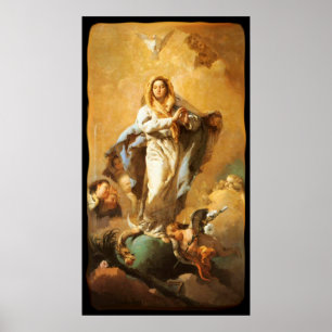 Omakulat Conception with Cherubs - Tiepolo Poster