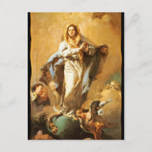 Omakulat Conception with Cherubs - Tiepolo Vykort