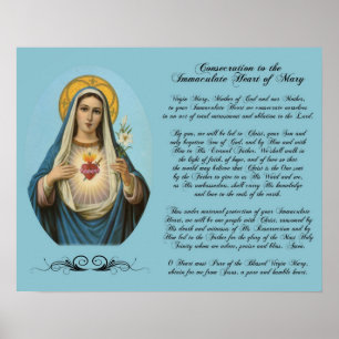 Omakulat Heart of Mary Anpassningsbar Poster