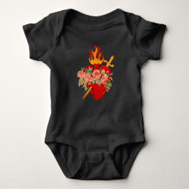 Omakulat Heart of Mary Baby Onsie T Shirt