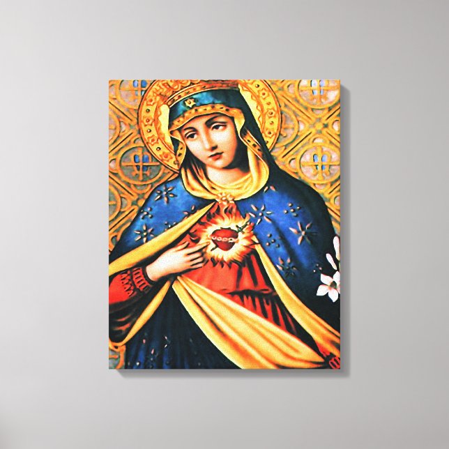 Omakulat Heart of Mary Canvastryck (Framsida)