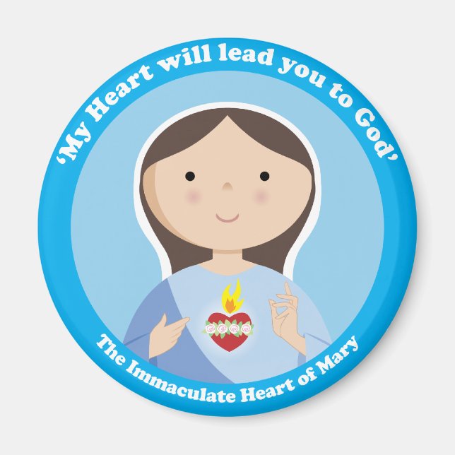 Omakulat Heart of Mary Magnet (Framsidan)