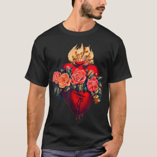 Omakulat Heart of Mary Vintage Blsed Sorrows T Shirt