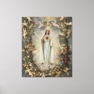 Omakulat Heart of Mary, Virgin Mary Canvastryck