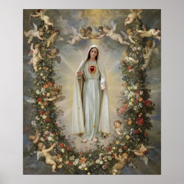 Omakulat Heart of Mary, Virgin Mary Poster (Framsidan)