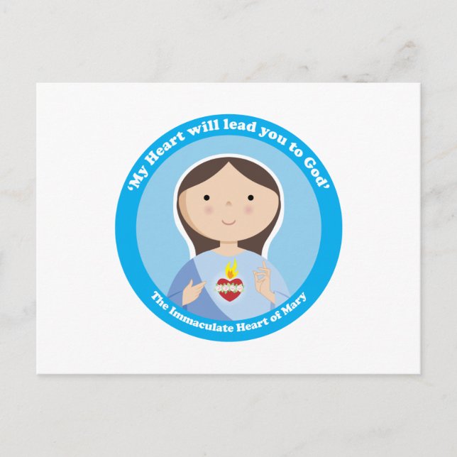 Omakulat Heart of Mary Vykort (Framsida)