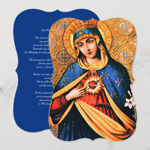 Omakulera hjärtat av Mary med Magnificat