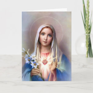 Omakulerat hjärta av Mary-kort Kort