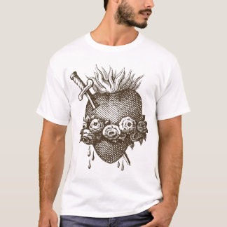 Omakulerat hjärta av t shirt