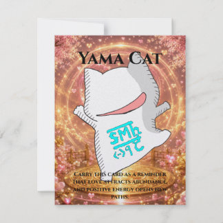 Omamori Card #001 – Yama Cat | Love • Fortune • En Kort