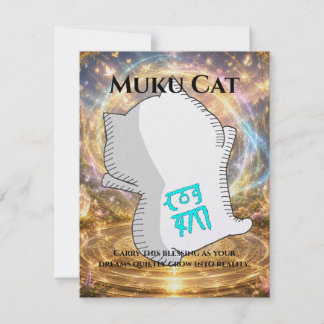 Omamori Card #004 – Muku Cat | Manifestation • Gro Kort