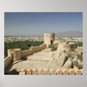 Oman, Batinahslätten, Nakhal. Nakhalfortet, vid Poster