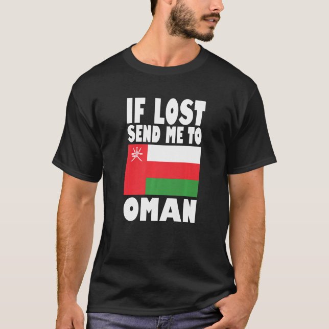 Oman Flag Design  If lost send me to Oman Premium T Shirt (Framsida)