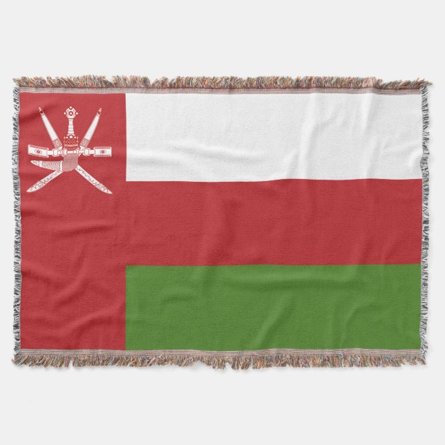 Oman flagga filt (Framsidan)